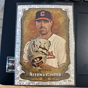 2024 Topps Allen & Ginter - Short Print Shane Bieber #341 Foil Filagree - Bild 1 von 1
