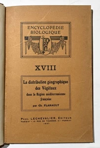 Flahault - Distribution vegetaux Region mediterraneenne francaise 1937 / Flore - Picture 1 of 1