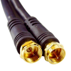 2x 1M NETmate RF Coaxial TV Satellite HDTV Antenna Cable - Picture 1 of 2