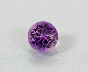 Amethyst. Cut Designed For Diamonds. Brazilian Material. 14mm. 10.15 cts. Super. - Picture 1 of 4