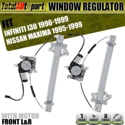 2x Regulador de ventana con motor delantero para Nissan Máxima Infiniti I30 3,0 L 1995-1999 Foto 1 de 4