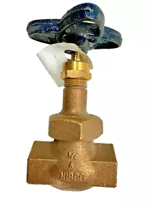 NIBCO T-275-B Bronze Globe Valve w/ Bronze Disc 1/2" NPT Ends 300-SWP / 600-WOG - Picture 1 of 13