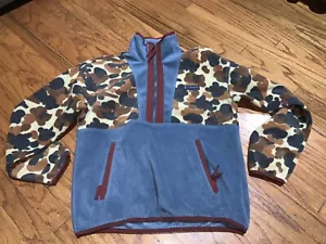 Maglione Columbia Uomo Pile Taglia M Blu Stampa Animalier Sovrapposizione Impermeabile - Foto 1 di 6