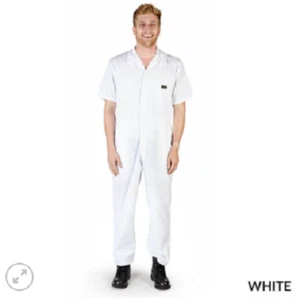 Short Sleeve Coverall Jumpsuit Boilersuit Protective Work Gear XS to 4XL - Picture 1 of 15