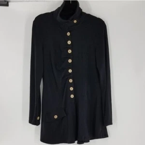 Ubu Bamboo Pleated Front Long Tunic Jacket - Picture 1 of 6