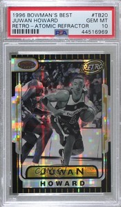 1996-97 Bowman's Best Retro Atomic Refractor Juwan Howard #TB20 PSA 10 GEM MT