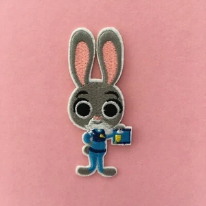 DISNEY ZOOTOPIA JUDY HOPPS RABBIT EMBROIDERED APPLIQUÉ PATCH SEW IRON ON # - Picture 1 of 1