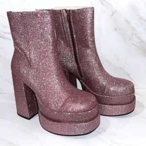 Bota plataforma brillo multicolor Steve Madden Cobra nueva con etiquetas talla 8 - Imagen 1 de 5