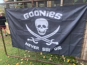 3x5Ft Goonies Never Say Die Flag Indoor Outdoor Banner for Home Garden Decor - Picture 1 of 7