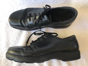ROCKPORT BLACK LEATHER LACE UP COMFORT SHOES SIZE: 9.5W GC RRP $199.99 - Picture 1 of 4