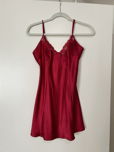 UNDERCOVER Abito slip vintage rosso seta Victoria's Secret