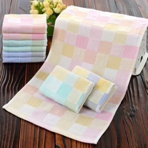 Baby Bath Towel Upscale 100% Cotton Thin Dry Hair Towel Face Towel Hand Towel - Picture 1 of 8