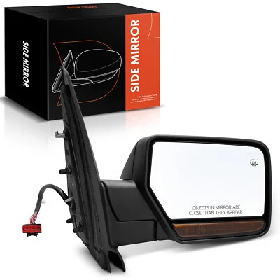 Espejo calefactor eléctrico negro con ajuste de vidrio eléctrico para Ford Expedition 07-10 derecho Foto 1 de 4