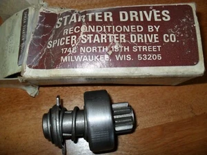 NOS STARTER DRIVE, RECONDITIONED- SPICER STARTER DRIVE CO, # MS7HD 6CVY-11350 - Picture 1 of 9