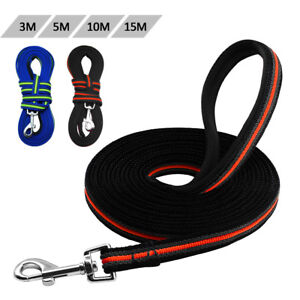 Nylon Dog Long Tracking Leash Recall Obedience Training Lead 10ft/16ft/33ft/50ft