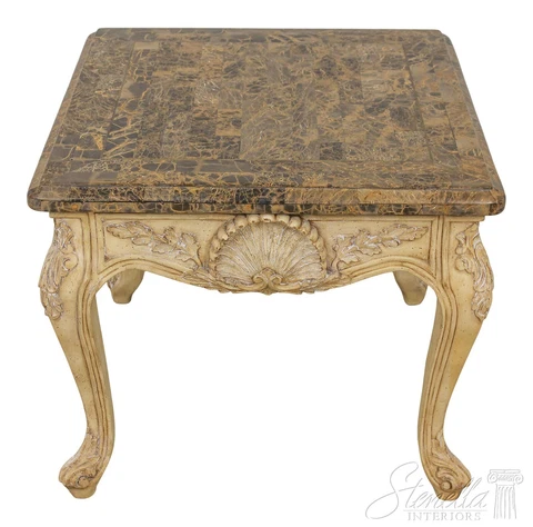 59751EC: MAITLAND SMITH Marble Top French Lamp Table Cover