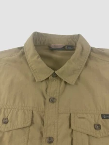Free Country Herren XXL Khaki Wandern Outdoor Hemd Knopfleiste Kurzarm - Bild 1 von 9