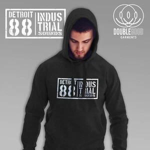 Detroit 88 Industrial Sounds Hoodie - Acid House Music Techno Rave EDM - Picture 1 of 3