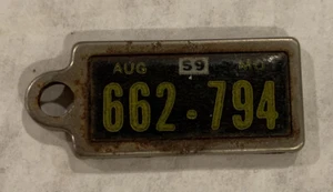 1959 License Plate Tag - DAV Disabled American Vetern - Picture 1 of 2