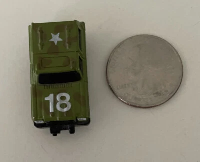 Micro Machines Green #18 Army Jeep  (Camouflaged!) - Image 1 of 4