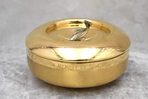 Bajo coborio con cubierta, ligeramente usado pero limpio, chapado en oro (CU251) chalice co - Imagen 1 de 14