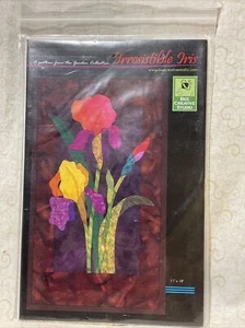 IRRESISTIBLE IRIS Bee Creative Studio Artistic Design Wall Quilt Pattern 11”x18” - Picture 1 of 3