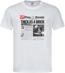 Jethro Tull Thick As A Brick T Shirt Music Progressive Folk Rock Aqualung GT180 - Picture 1 of 2