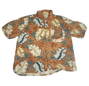 Banana Cabana 100% Silk Short Sleeve Hawaiian Aloha Shirt Mens Beach XL - Picture 1 of 3