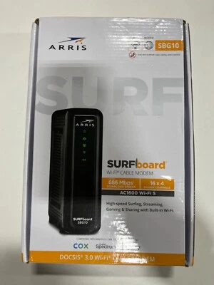 ASUS SBG10 Surfboard AC1600 Dual-Band Cable Modem Router - Image 1 of 3