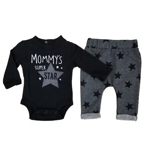 Infant Boys 2-Piece Mommys Super Star Bodysuit & Pants Set - Picture 1 of 1