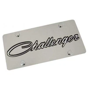 Matrícula Dodge Challenger Script (cromo) - Imagen 1 de 4
