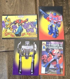 2024 SDCC COMIC CON ESCLUSIVA HASBRO TRANSFORMERS PROMO CARD SET DI 4 CARTE - Foto 1 di 1