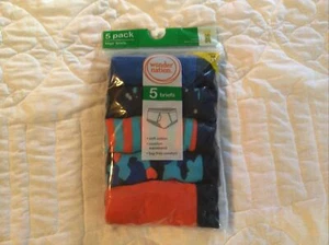 Wonder Nation Boys Boxer Briefs, 5-Pack Size Small 6-7 Medium-8 Large 10-12 - Picture 1 of 4