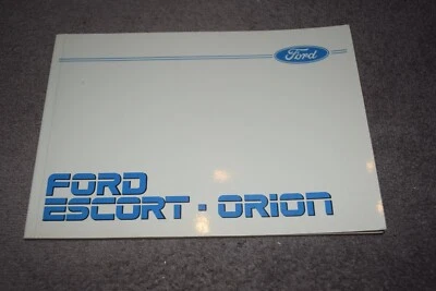 Manuale uso e manutenzione Ford Escort 4 compreso RS Turbo / Orion 1 - Immagine 1 di 4