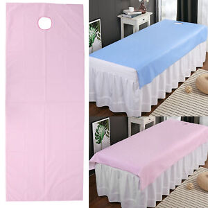 (Pink Blue)Beauty Salon Bed Sheet Waterproof Oil Proof Massage Bed Cover TOH