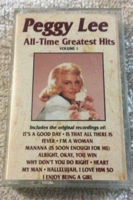 Peggy Lee - All Time Greatest Hits Volume 1 Cassette Jazz Pop Curb Records - Image 1 of 4