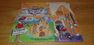 Vintage Looney Tunes Arby's Adventure Meal Box Good Knight Bugs Bunny 1987 - Picture 1 of 2