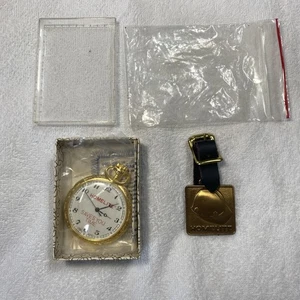 Homelite Taschenuhr und Schutzhut Pocket Watch FOB NOS New Old Stock - Bild 1 von 7