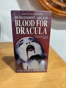 Blood for Dracula VHS Horror Udo Kier Image Video Rare Unrated SEALED - Picture 1 of 10
