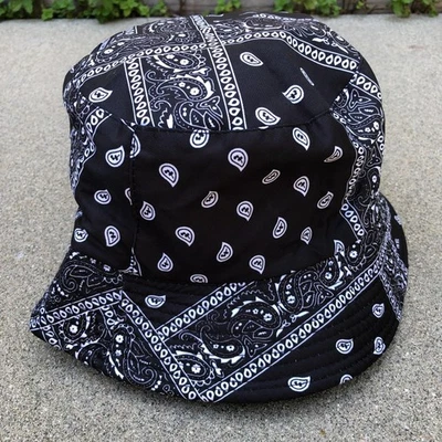 DO EVERYTHING IN LOVE Sombrero Cubo Reversible Mujer Bandana Gorra Estampado Paisley Foto 1 de 4