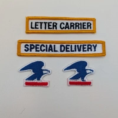 Lot of 4 USPS Patches – Letter Carrier, Special Delivery, Blue Eagle Logo - Image 1 of 3