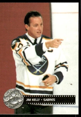 1991-92 Pro Set Platinum Celebrity Captain #293 Jim Kelly Buffalo Sabres card - Image 1 of 2