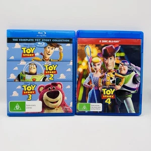 Toy Story 1-4 Blu-Ray Movie Lot Disney Pixar Movies 1 2 3 4 All Regions A B C - Picture 1 of 8