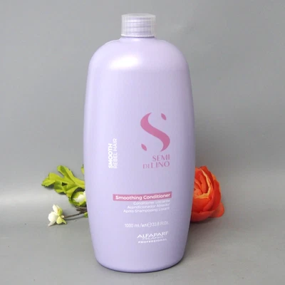 With Pump Alfaparf Semi Di Lino Smoothing Conditioner 33.8oz / 1000ml - Image 1 of 3