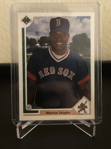 1991 Upper Deck Maurice Vaughn #5 Rookie Card Boston Red Sox Baseball Card - Picture 1 of 2