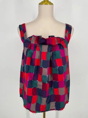 Marc by Marc Jacobs women size 8 Geometric blouse Patchwork Tank Top block shirt - Image 1 of 4