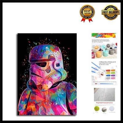 Frameless 16x20 Inch Paint by Number Art for Beginners – Vibrant DIY Experience - Image 1 of 4