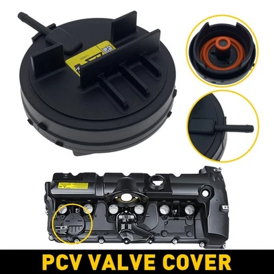 Cubierta de válvula PCV para BMW 2007-2011 E90 328i 2008-2013 E82 128i 2008-2010 E60 528i Foto 1 de 4
