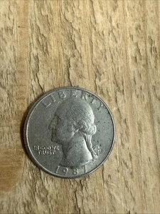 1987 D Mint Mark, Washington Quarter, RARE ERROR - Picture 1 of 2