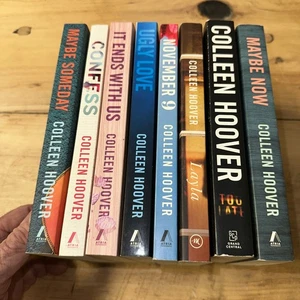 Colleen Hoover 8 Book Lot (Too Late, Ends With Us, Confess November - Picture 1 of 9